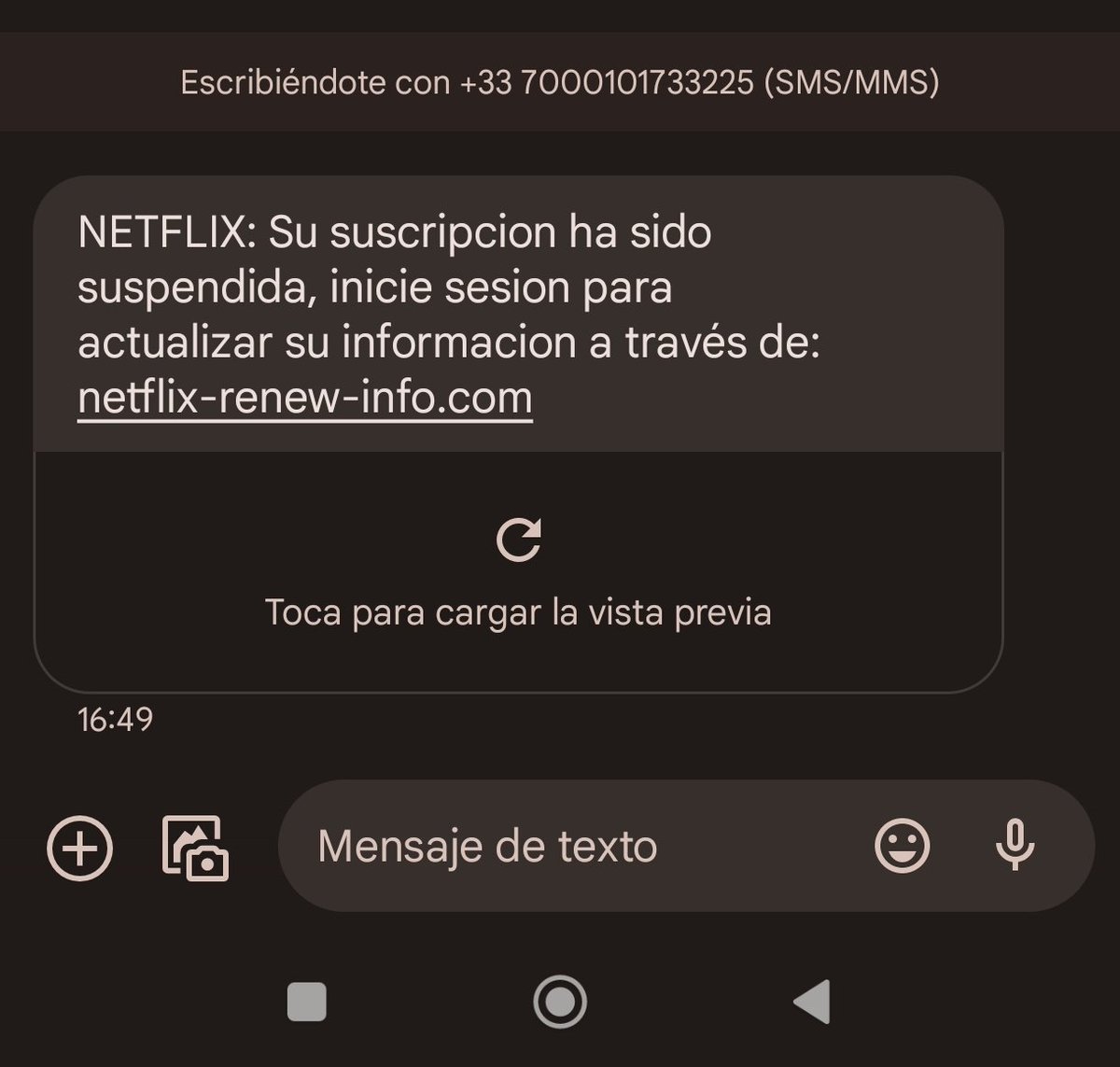 CarloSeisdedos's tweet photo. Ojito...nueva campaña de #phishing con @NetflixES https://t.co/5hVAu0P1zF