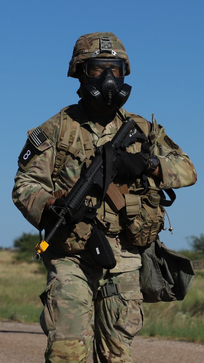 The squads also competed in a simulated gas attack where they demonstrated their Chemical, biological, radiological and nuclear defense(CBRN) capabilities. #VictoryStartsHere #TRADOCBSC2023 @usarmy @tradoccg @tradocdcg @tradoccsm @MCoEFortMoore @Fort_Huachuca