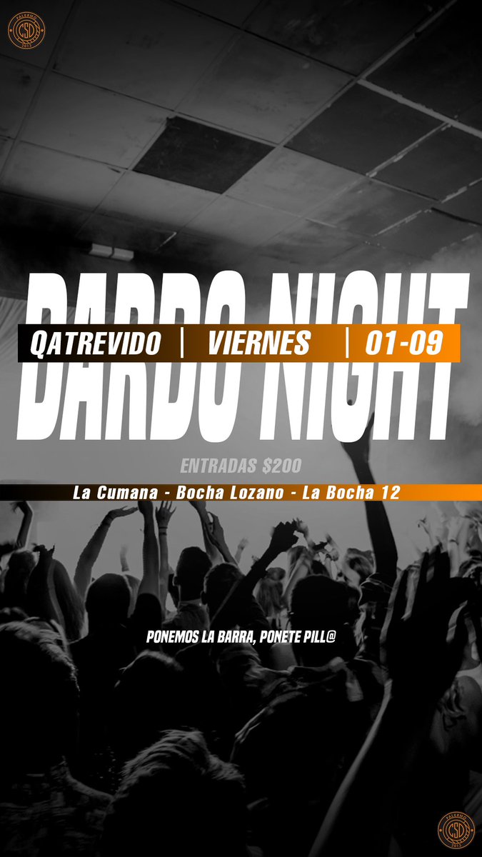 Te esperamos! Por tu entrada comunícate en cualquiera de nuestras redes 🎯💪