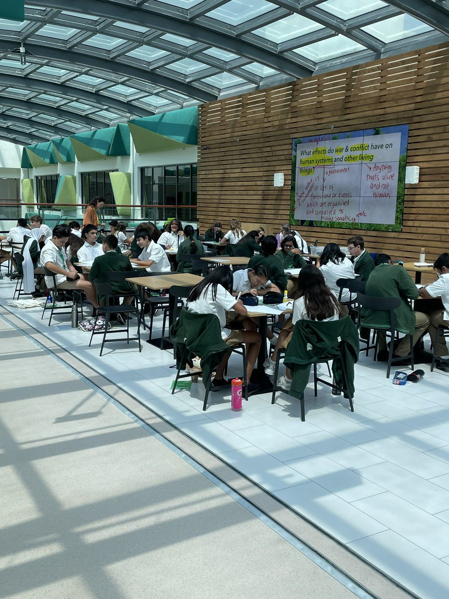 ArborPrincipal's tweet photo. Full house in the @ArborSeniors today!! What an atmosphere to start day 1. #inspire #imagine #believe are key words for the year, and all taken from our new mission statement. #Enoughforallforever @ArborDubai https://t.co/mzeuQkQaFK