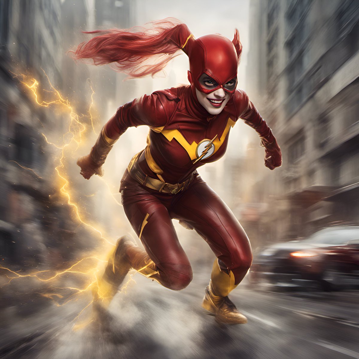 Today is #NationalHeroesDay so today I'm tryin' my hand at bein' a sexy speedster. Watch out world, fer one day only I'm...

HARLEY QUICK!!!