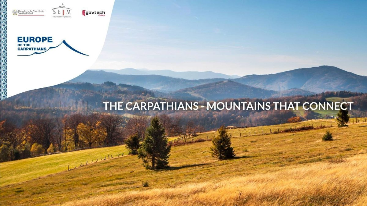 Does 🇵🇱Poland's role in modern-day Europe matter to you? 🌍 We invite you to participate in #EuropeOfTheCarpathians conference. We will learn about the common values, traditions and heritage of the Carpathian countries.⛰🤝 🔴Details&Live stream: facebook.com/events/9978881…