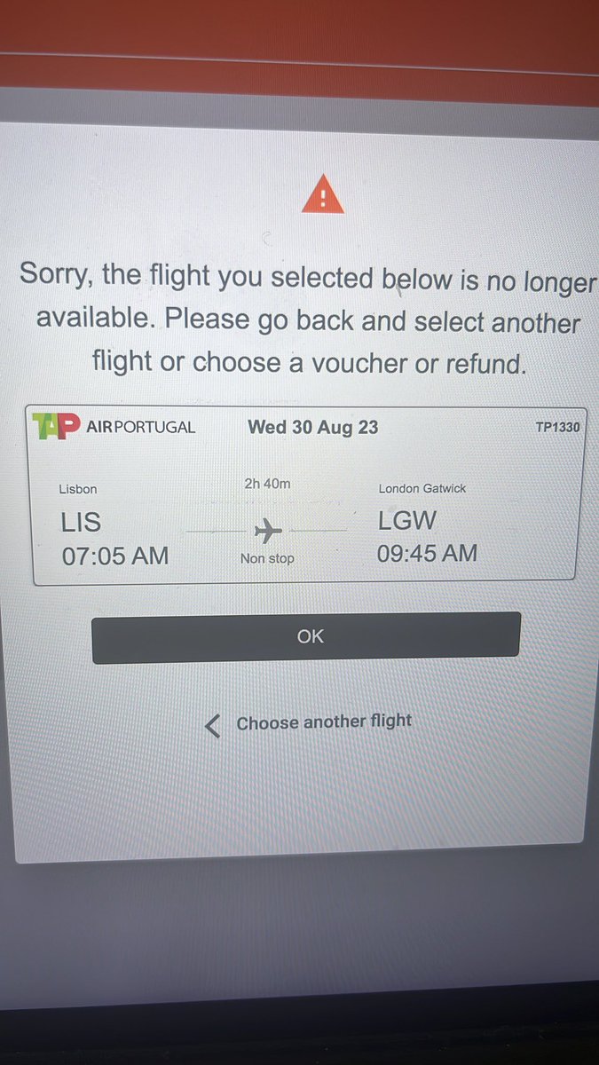 AlixandraB's tweet photo. @easyJet my Lisbon to Gatwick flight EJU8514 is cancelled and I cannot seem to book a suitable flight home. When I try to book this flight on Wednesday (not within the 24hrs as per website) it fails. Will more flights be added by end of day? Flying Friday is unreasonable https://t.co/1lzEsbyYen