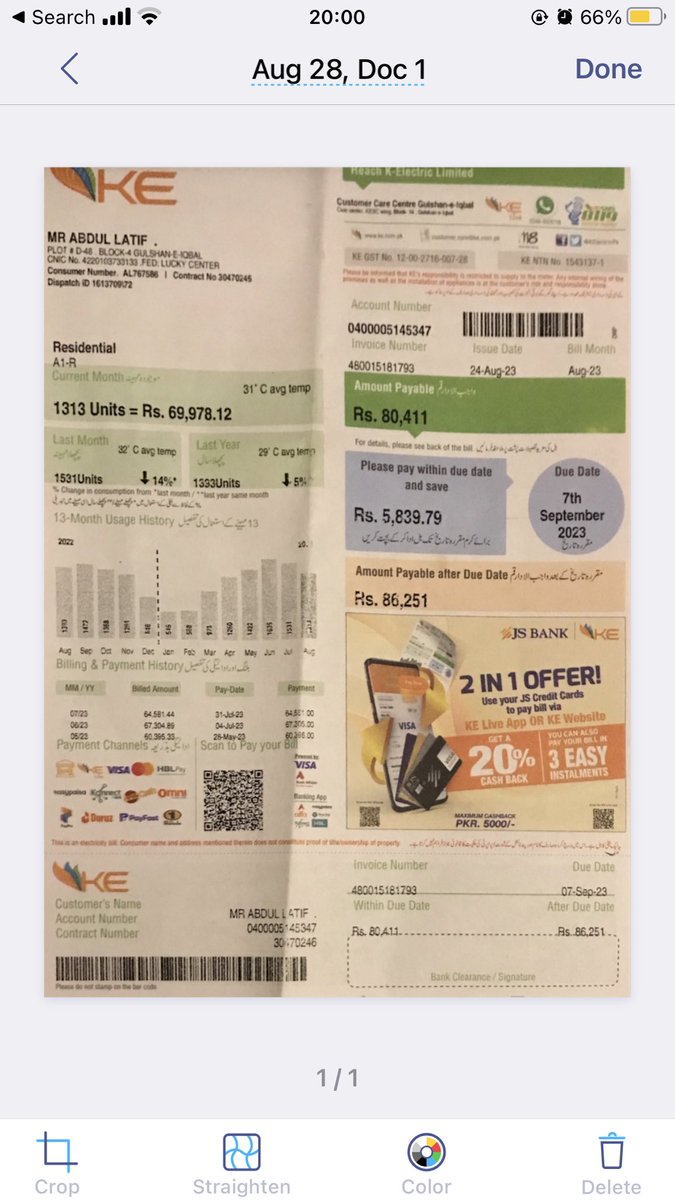 Sayeda19541457's tweet photo. @KElectricPk extreme over-billing, we will not be able to pay this bill https://t.co/2TKV5aaYnl
