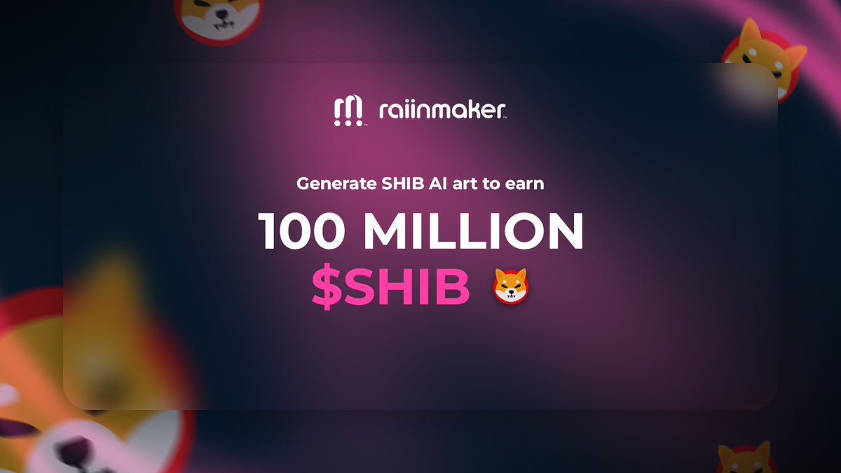 Raiinmakerapp's tweet photo. Check out my #ShibaInu AI Art generated on @RaiinmakerApp!  

Join now to earn your share of 100 Million $SHIB 🚀

#MintYourMoment https://t.co/tbue5gqdkO