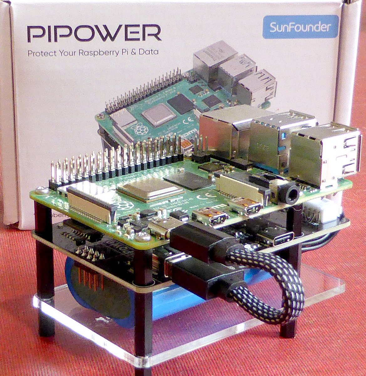 framboise314's tweet image. En test actuellement une alimentation non interruptible #UPS #PiPower de @SunFounder2 avec batterie de 2x18650, pour maintenir alimenté un @Raspberry_Pi en cas de coupure de courant. Je vais aussi tester la recharge à partir d&apos;un panneau solaire... A suivre bientôt sur le blog.