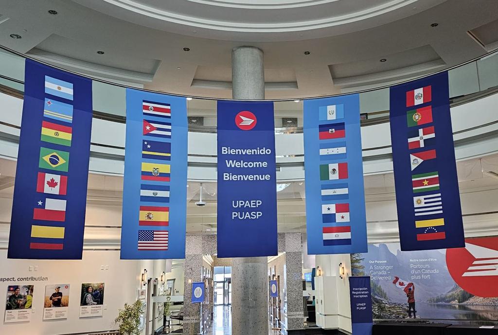 frankcast's tweet photo. Esta mañana hemos aperturado la jornada de trabajo que estaremos desarrollando en Ottawa, Ontario 🇨🇦,  iniciando con la Reunión Preparatoria del Congreso Extraordinario en RIAD 2023.

Contando con la participación de 19 países y territorios miembros y mas de 60 delegados. 🌎🤝🏽 https://t.co/MLcDVKu9c9
