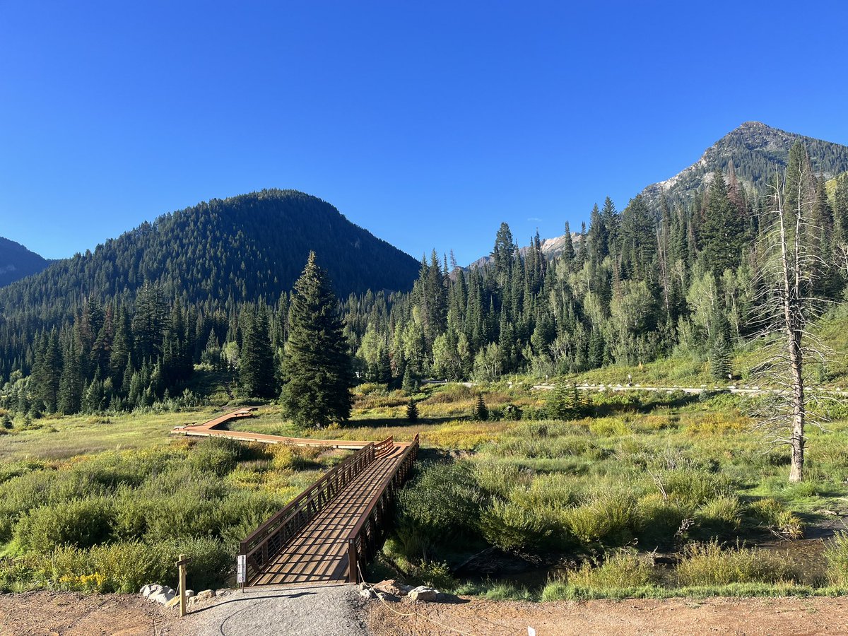 forestservice's tweet photo. Hello from the @UWCNF! #ForestServiceOnTheGo is on the road showcasing projects funded through the #GreatAmericanOutdoorsAct. Views like this… we can see why nearly 9 million people visit each year! #GAOA https://t.co/znfvYK96TK