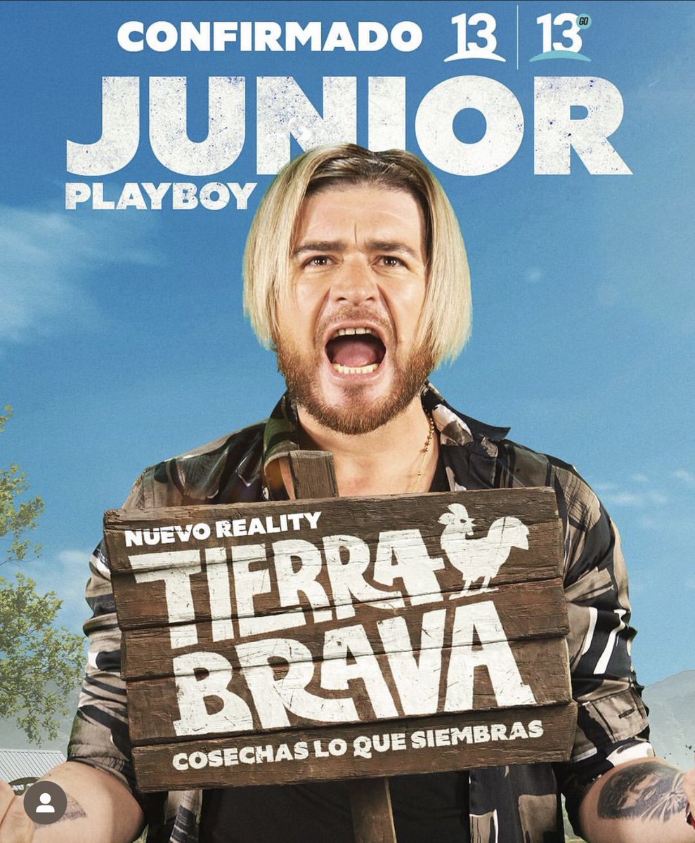 MundoEl13's tweet photo. ¡CONFIRMADO! 🔥 Junior Playboy es el primer confirmado de #TierraBrava13!  😱😱😱 https://t.co/OgPA2gSgHa