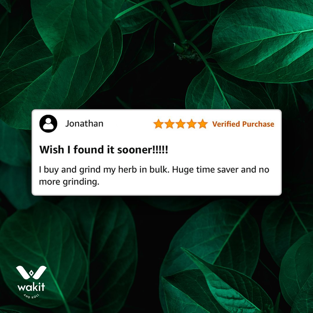 We're overjoyed to read the incredible feedback from our valued customers. 
Thank you all for sharing your love for Wakit Grinders! Keep grinding in style! 💚#WakitGrinderReviews #CustomerLove
