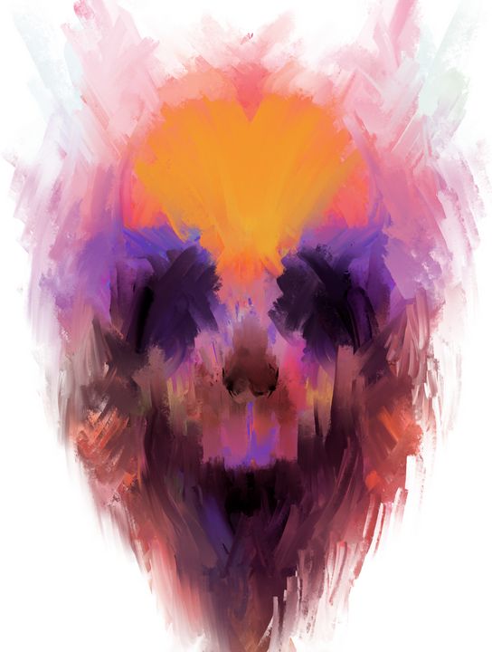 ArthurBCole's tweet photo. Art of the Day: "Color Splash Skull". Buy at: https://t.co/jgHaoKroyb https://t.co/evfUcNae6j