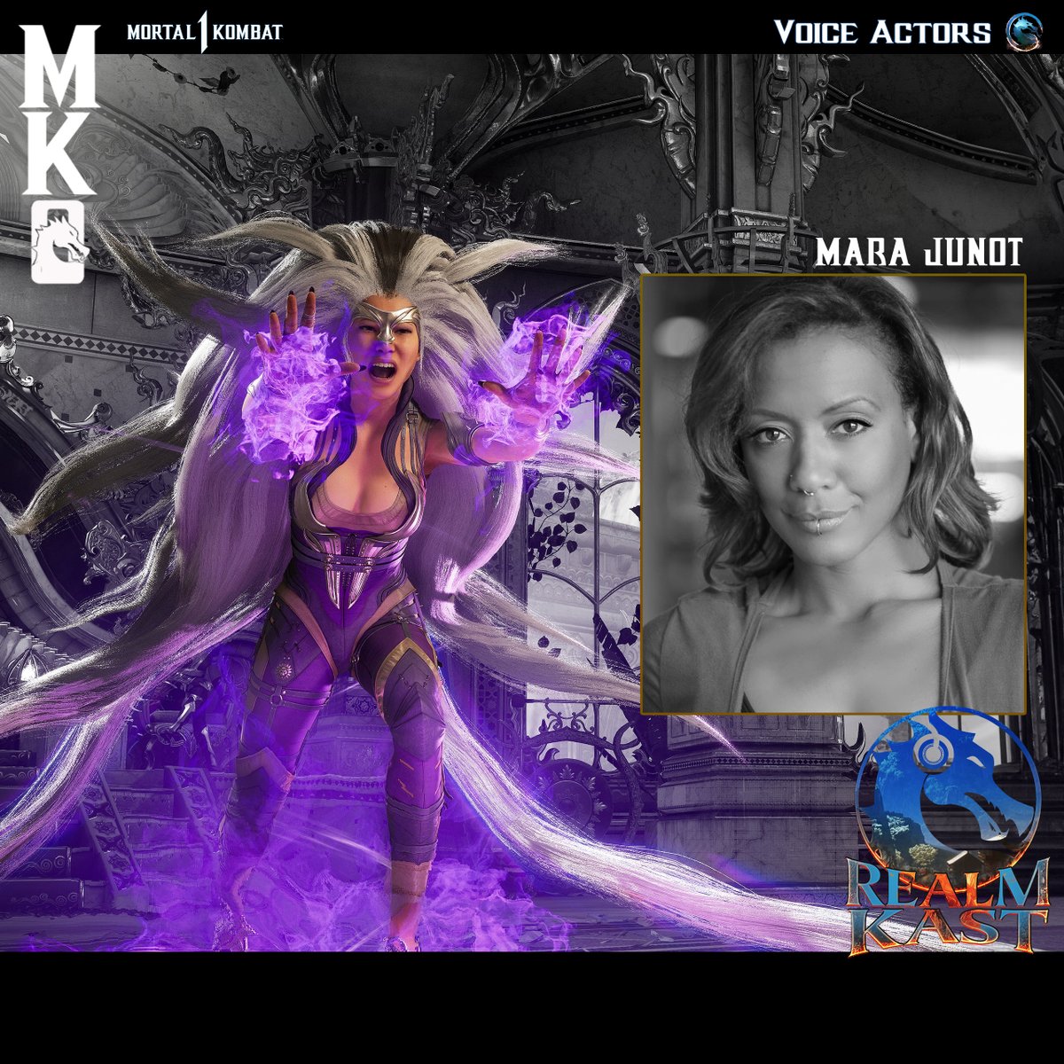 Guess who's ruling the mic again? 🎤🔥 

@marajunot
 makes a fierce return as Sindel's voice in #MortalKombat1! 

Long live the queen! 👑🎮 

#MK1  #MortalKombat #GamesCom #GamesCom2023 #GamesCom23 #GamesComONL  #Shao #ShaoKahn #GeneralShao #Sindel #QueenSindel #EmpressSindel