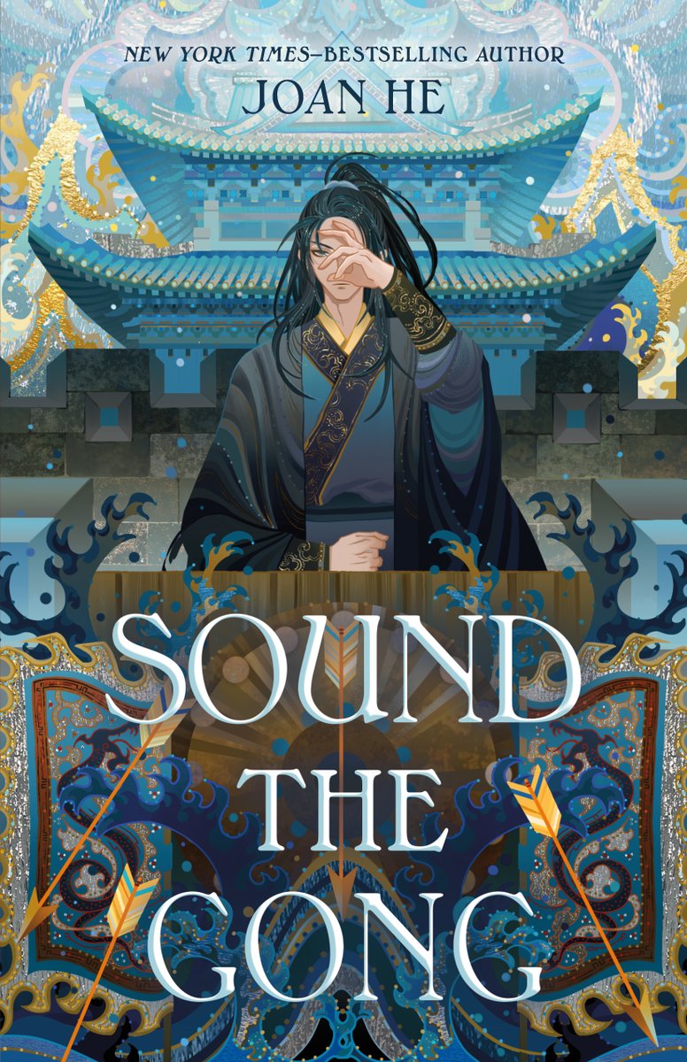 presenting the cover to SOUND THE GONG, the sequel to STRIKE THE ZITHER and the conclusion to my reimagining of the Chinese classic 三国演义 ⚔️ art by @kuri_huang, design by @auroraparl 💙 preorder: bit.ly/preorderSTG