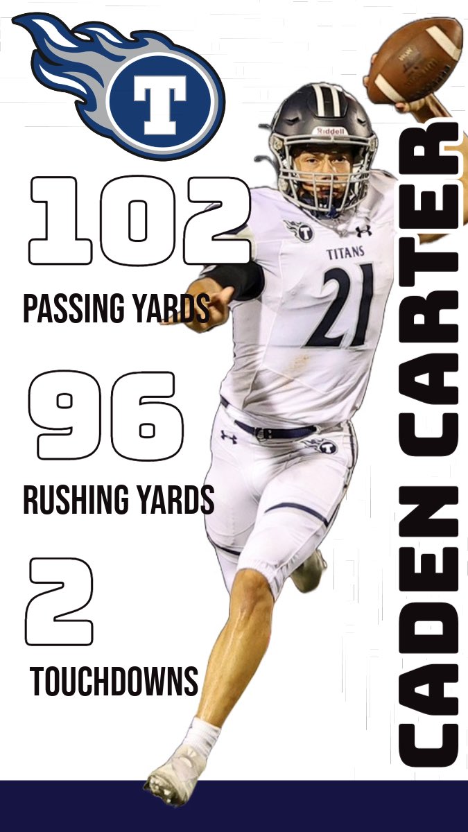 Senior QB Caden Carter put on a show during Friday’s game vs Liberty as the Titans finished in style! <a href="/LSWTitanFB/">LSWTitanFootball</a> <a href="/LSWestAD/">LSW Titans Activities</a> ( 📷: LSW Newspaper )