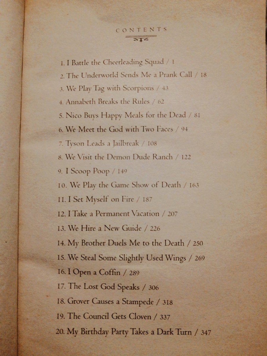 ohgreekgod's tweet photo. no bc i am actually expecting the upcoming percy jackson tv show to have episode titles that are as chaotic as the book series' chapter titles https://t.co/e1hzImXrTG