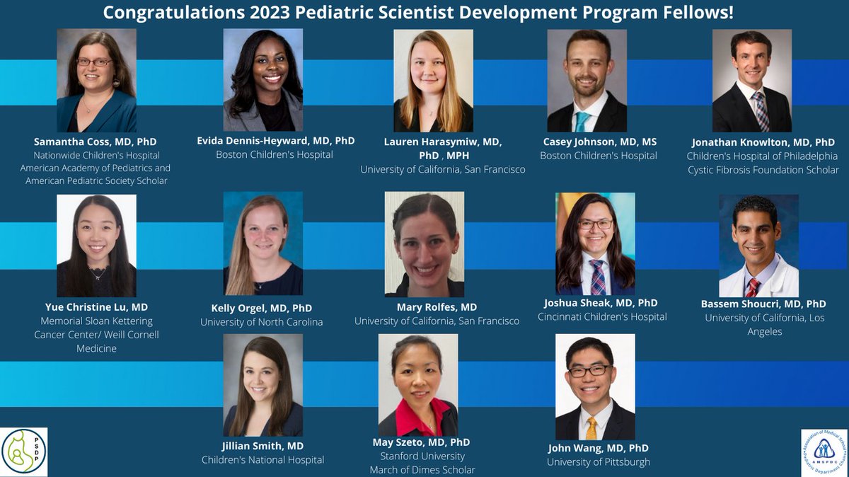 Exciting news! Introducing our newest cohort of PSDP Scholars. Get ready for groundbreaking research and innovation in pediatric science as they kick off their PSDP journeys this July 2024! @PSDP_AMSPDC @SalliePermar @AmerAcadPeds @AmerPedSociety @CF_Foundation @MarchofDimes