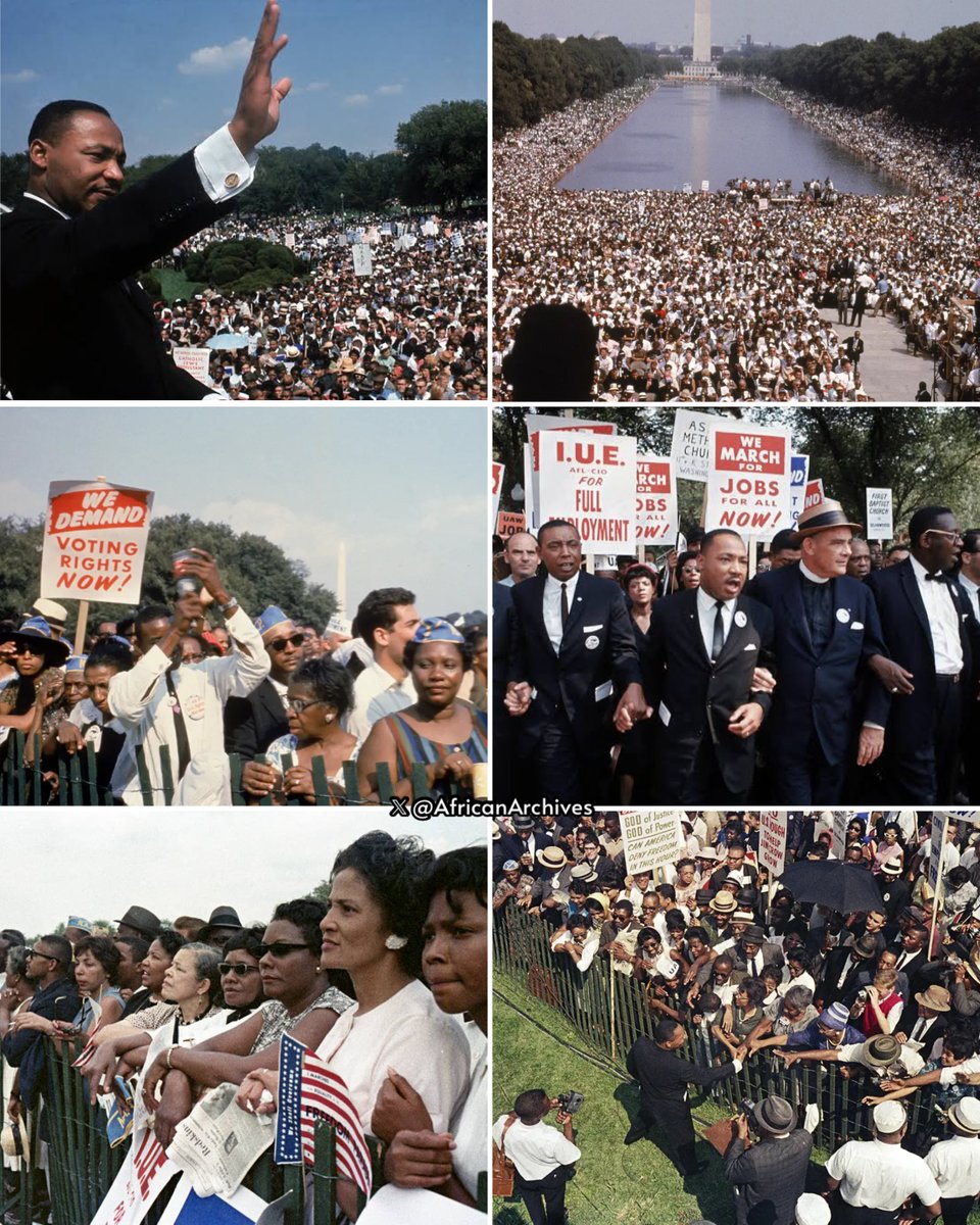60 years ago today, The Great March on Washington, was held in Washington, D.C. A THREAD