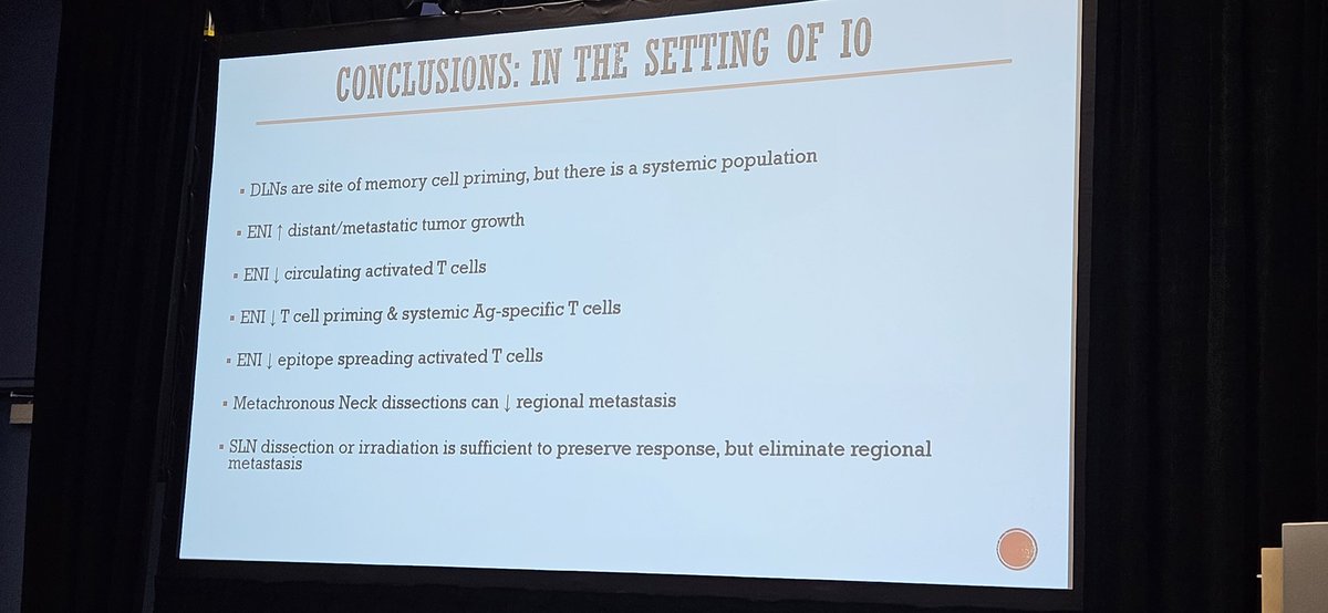 Thought provoking presentation by Sana Karam @KaramLab Beautiful bench-to'bedside work🙏 Avoid Tregs!!! Use #immunotherapy and small volume #radiotherapy to cure HNSCC! Check out recent papers! nature.com/articles/s4301… nature.com/articles/s4146… #ICRR2023