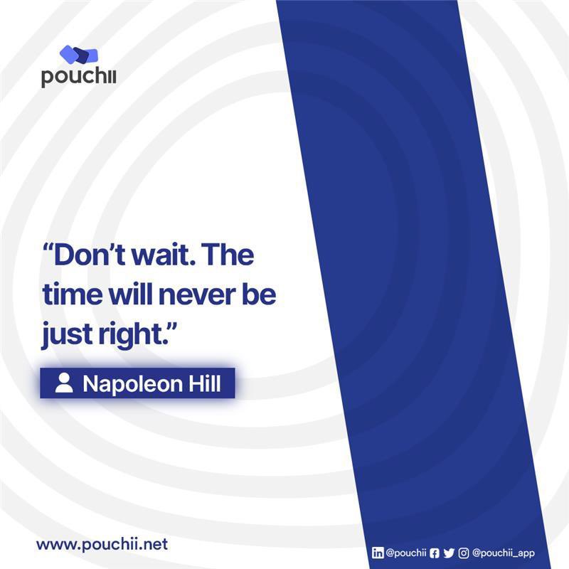 The time is now. ⏰⚡️

Remember, waiting for the “right” moment can sometimes mean waiting forever.

Happy New Week!😇

#SeizeTheMoment #EmbraceTheNow #Time #BestTiming #MondayMotivation #MondayInspiration #MondayVibes #Pouchii