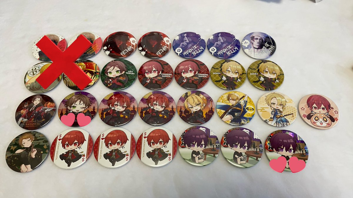 HANA_07_utm's tweet photo. 【求】画像1枚目(全てノーマル各1)

【譲】画像2〜10枚目(スタンプ付ホロ)

こちら急ぎで求めている為今週中に発送できる方のみお声掛け頂けますと幸いです。
纏めて交換して下さる方優先とさせて頂いてます。

#浦島坂田船缶バッジ #浦島坂田船缶バッジ交換 #浦島坂田船グッズ #浦島坂田船グッズ交換 https://t.co/K5i8URPAxt