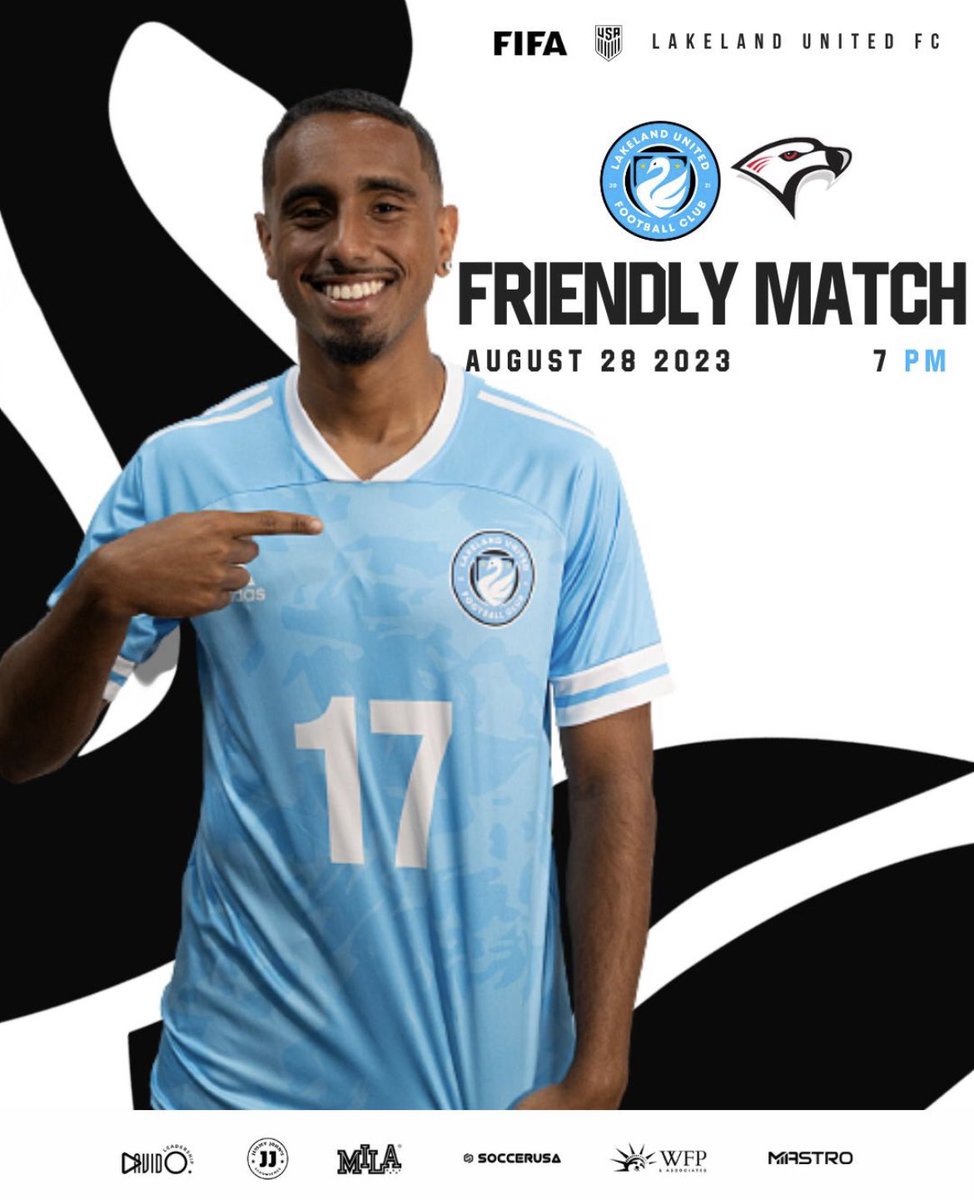 MATCH DAY 

⚔ Lakeland United FC vs @fc_athletics_
🗓 August 28 2023
⏰ 7 pm
🏆 Friendly Match
🏟️6820 Temple Terrace Hwy, Temple Terrace, FL 33637