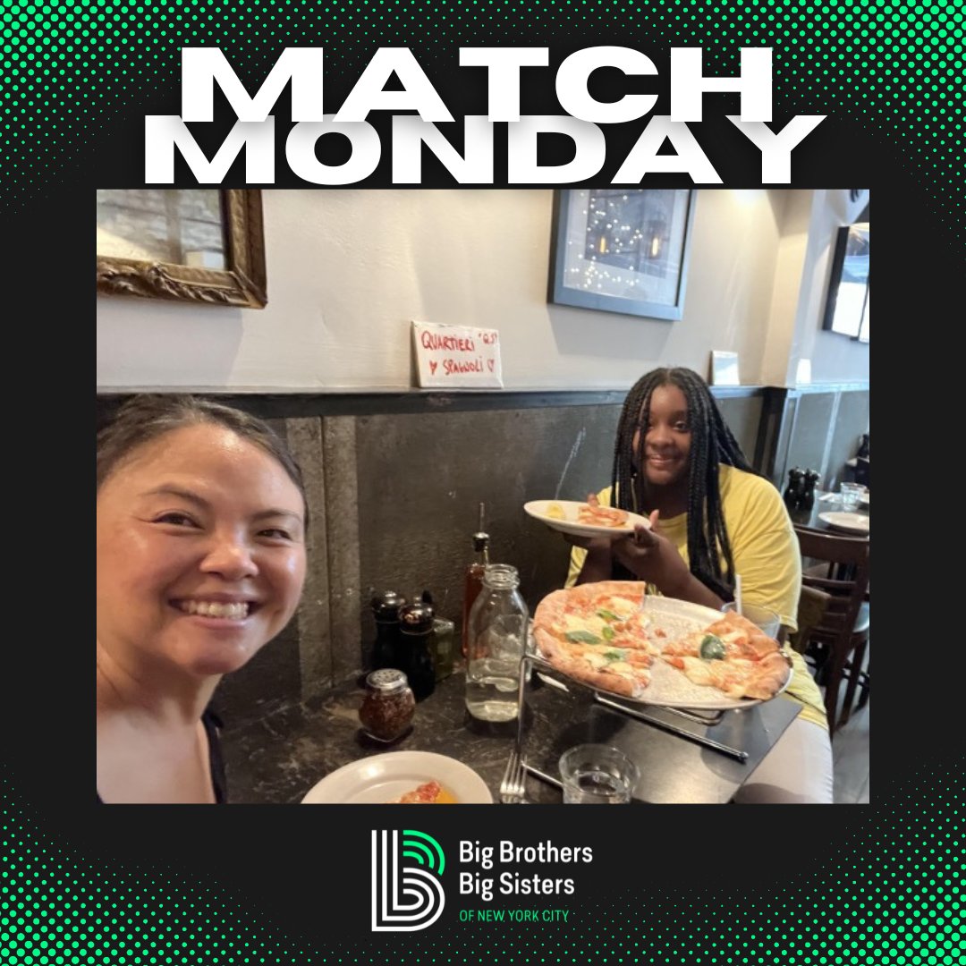 Little Eliana and Big Kristie had a blast eating, chatting, and laughing together. The perfect way to catch up... and stay cool.

#MatchMonday #Littles #Bigs #Mentoring