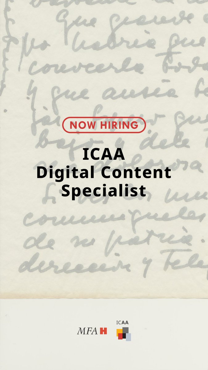 Join our team! The ICAA is hiring a Digital Experience Specialist to manage and produce bilingual content for its digital platforms. Find out more and apply: tinyurl.com/365rc5y6