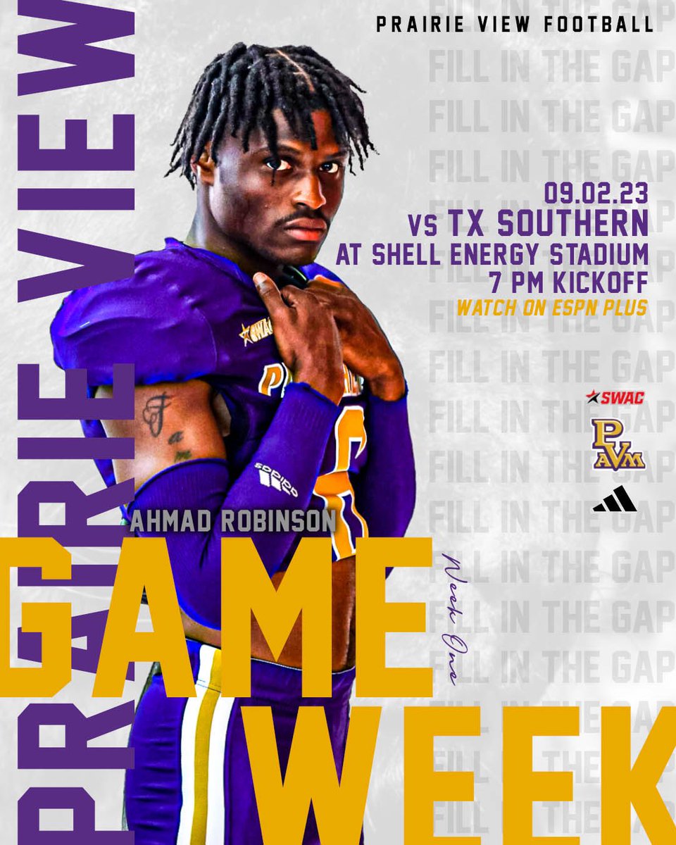 Week 1️⃣
Y’all ready?

📍Shell Energy Stadium
⏱️ 7PM
📺 ESPN+

#FillInTheGap | #PvNation