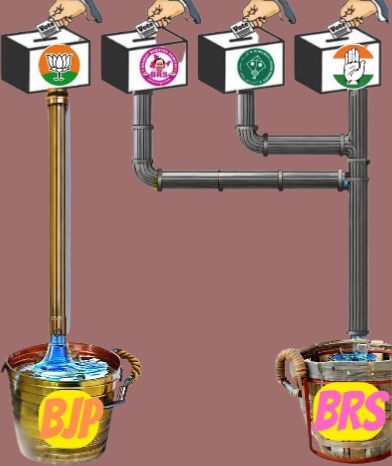 kishanreddybjp's tweet photo. 𝗔 𝘃𝗼𝘁𝗲 𝗳𝗼𝗿 𝗕𝗝𝗣 𝗶𝘀 𝗮 𝘃𝗼𝘁𝗲 𝗳𝗼𝗿 𝗽𝗿𝗼𝗴𝗿𝗲𝘀𝘀 𝗮𝗻𝗱 𝗽𝗿𝗼𝘀𝗽𝗲𝗿𝗶𝘁𝘆
𝗔 𝘃𝗼𝘁𝗲 𝗳𝗼𝗿 𝗠𝗜𝗠, 𝗖𝗼𝗻𝗴𝗿𝗲𝘀𝘀 𝗼𝗿 𝗕𝗥𝗦 𝗶𝘀 𝘂𝗹𝘁𝗶𝗺𝗮𝘁𝗲𝗹𝘆 𝗮 𝘃𝗼𝘁𝗲 𝗳𝗼𝗿 𝗕𝗥𝗦 𝗼𝗻𝗹𝘆.
BRS will unleash
- more inflation
- more land grabbing
- more corruption
- more unemployment
- more communal appeasement
- more atrocities