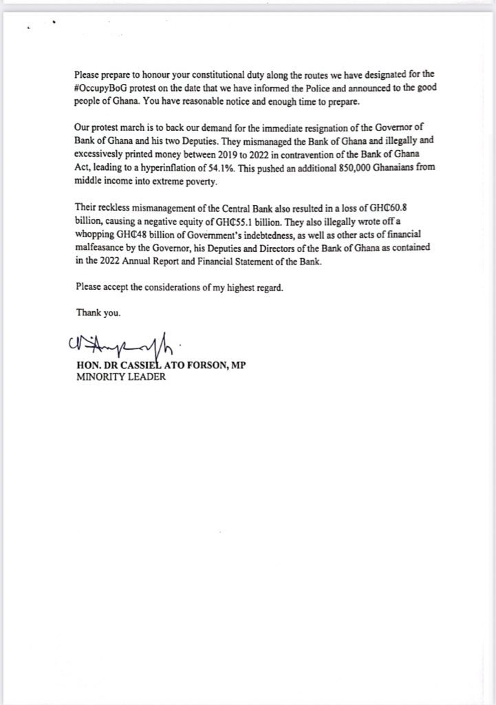 REJECTION OF POLICE PROPOSED ROUTE FOR #OCCUPYBoGPROTEST MARCH TO BANK  OF BANK HEADQUARTERS.
#AddisonMustGo