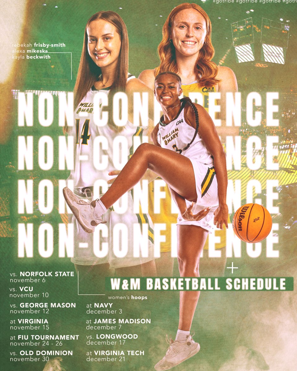 𝗼𝘂𝗿 𝟮𝟬𝟮𝟯-𝟮𝟰 𝗻𝗼𝗻-𝗰𝗼𝗻𝗳𝗲𝗿𝗲𝗻𝗰𝗲 𝘀𝗰𝗵𝗲𝗱𝘂𝗹𝗲 𝗶𝘀 𝗿𝗲𝗮𝗱𝘆 → 𝗽𝗹𝗮𝗻 𝙮𝙤𝙪𝙧 𝘀𝗰𝗵𝗲𝗱𝘂𝗹𝗲 𝗮𝗰𝗰𝗼𝗿𝗱𝗶𝗻𝗴𝗹𝘆

📰 → go.wm.edu/GsRVrJ

#GoTribe