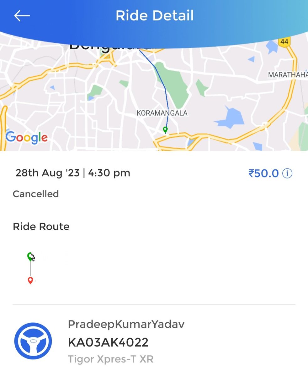 I Canceled my cab ride today. Reason - Driver knows only Hindi and wasn't speaking Kannada / English. I tried to talk in basic english / Kannada, but he couldn't figure out. @BluSmartIndia, How's that you appoint only Hindi speaking drivers in Bengaluru??#NoKannadaNoBusiness
