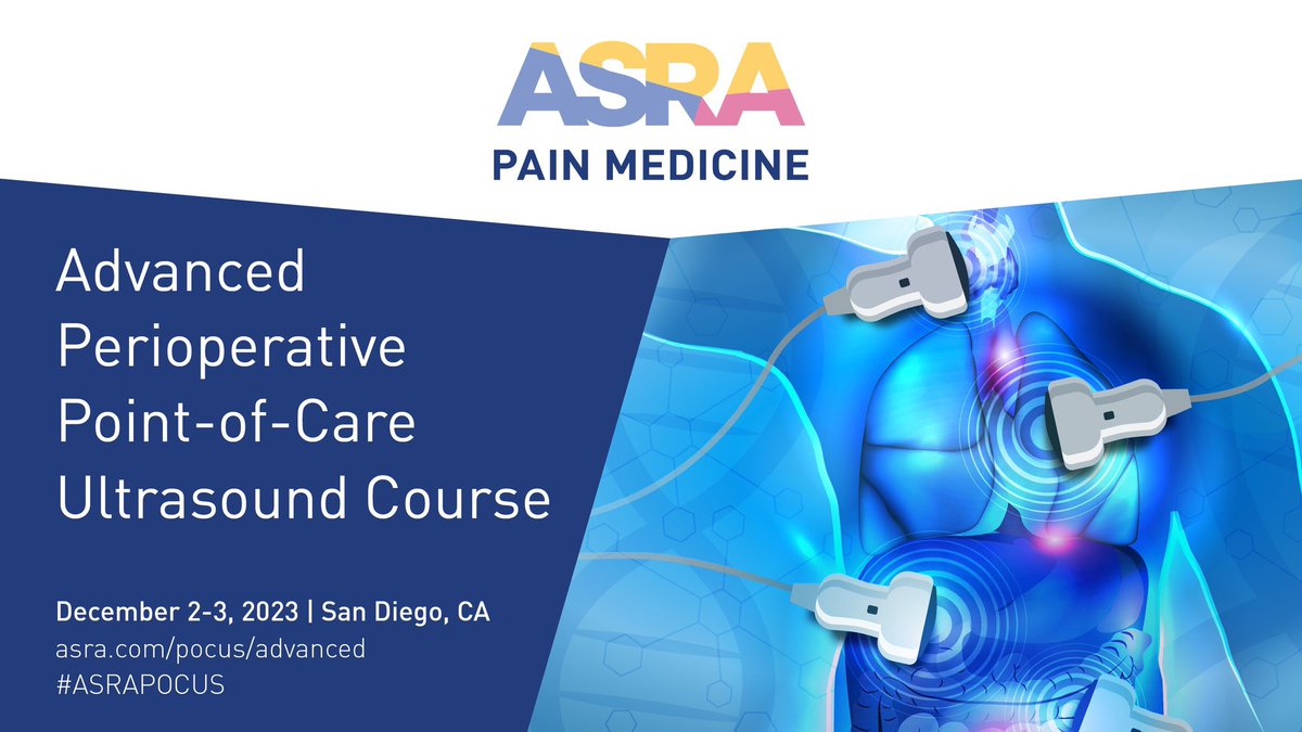 Don’t miss this unique opportunity to advance #POCUS skills @ASRA_Society 1st Advanced #ASRAPOCUS ❤️🫁🧠course 👀 at all the faculty sharing their expertise! 👉 asra.com/events-educati… @NarouzeMD @shaskinsMD @SudiptaSen_MD @Nadia_Hdz_MD @siddharth_dugar @AnaSjaus @Keerthich1155
