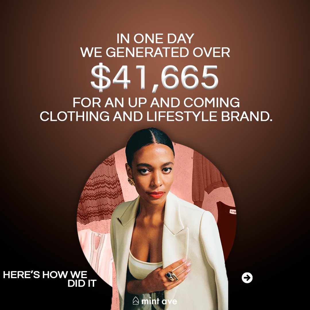 mintaveinc's tweet photo. $41,665 (67% of total revenue) In One Day! 

Product Drops are where it's at. First product drop for this up-and-coming clothing brand, you've probably heard about them. https://t.co/6I2MfGX5TD