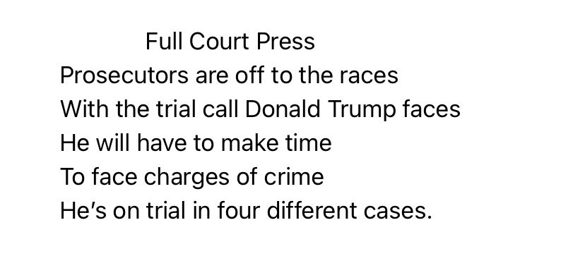 #TrumpTrials #JudgeChutkan #FullCourtPress #TrialDates #ResistanceLimericks @Mick_Limerick @Libericks @Limerick_News @trumplimericks2 @BarbVina1