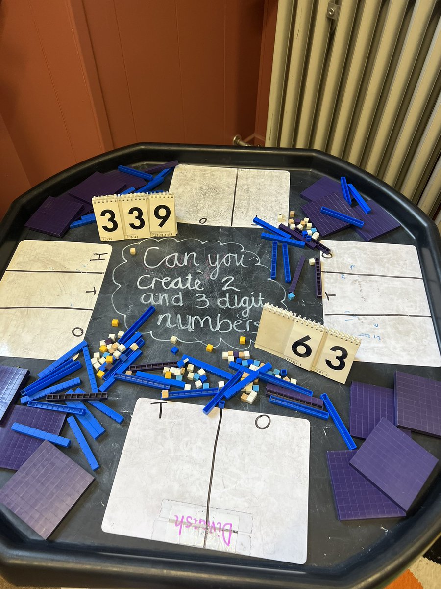 MrsDHealy's tweet photo. Primary 3 are exploring place value. They were challenged to create 2 and 3 digit numbers with concrete materials. #activelearning https://t.co/dLzUgigjuC