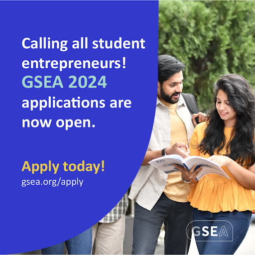 Together, let's create a better future for everyone with the Global Student Entrepreneur Awards. Apply now at gsea.org/apply. Deadline for Application:30th September 2023 #GlobalStudentEntrepreneurAwards #NextChampion #EntrepreneurialJourney #InnovateAndInspire #DreamBig