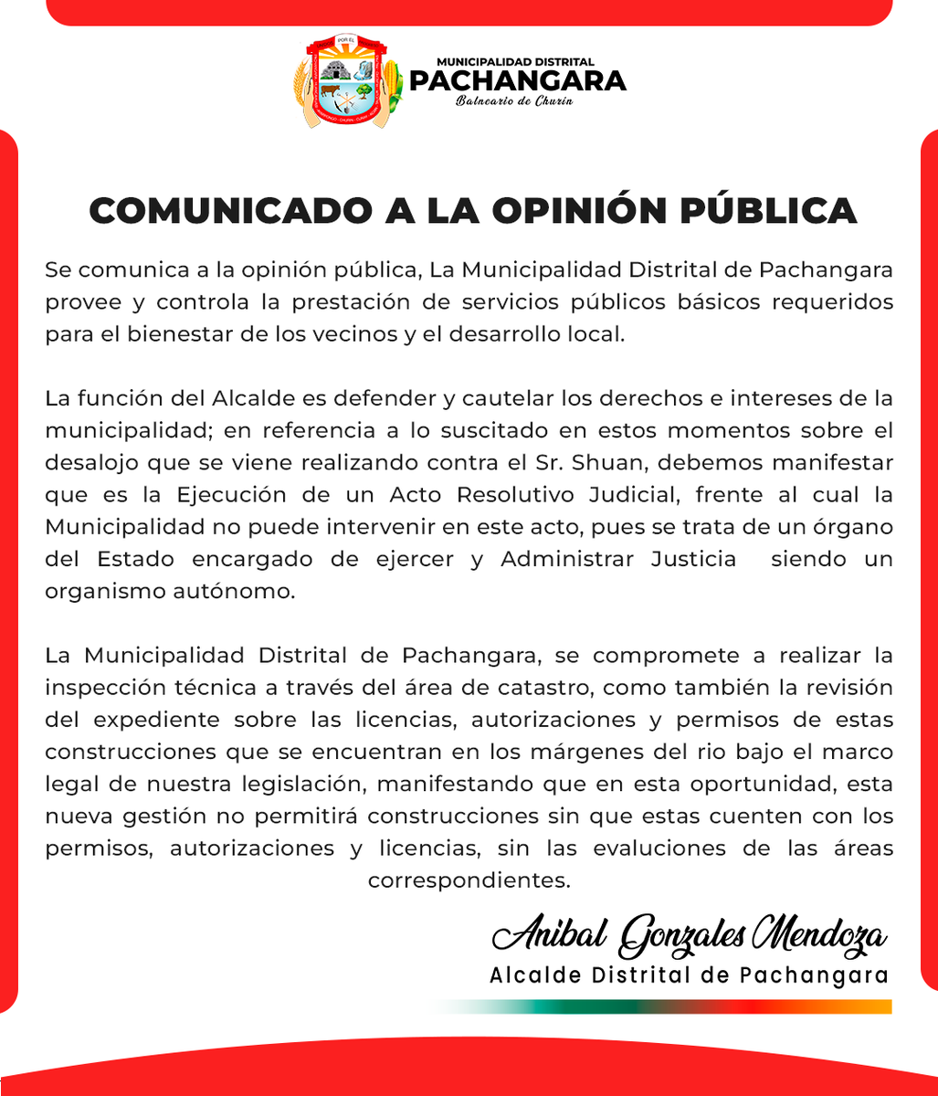 muni_churin's tweet photo. 🚨 COMUNICADO 🚨 https://t.co/VGLU7T8IKN