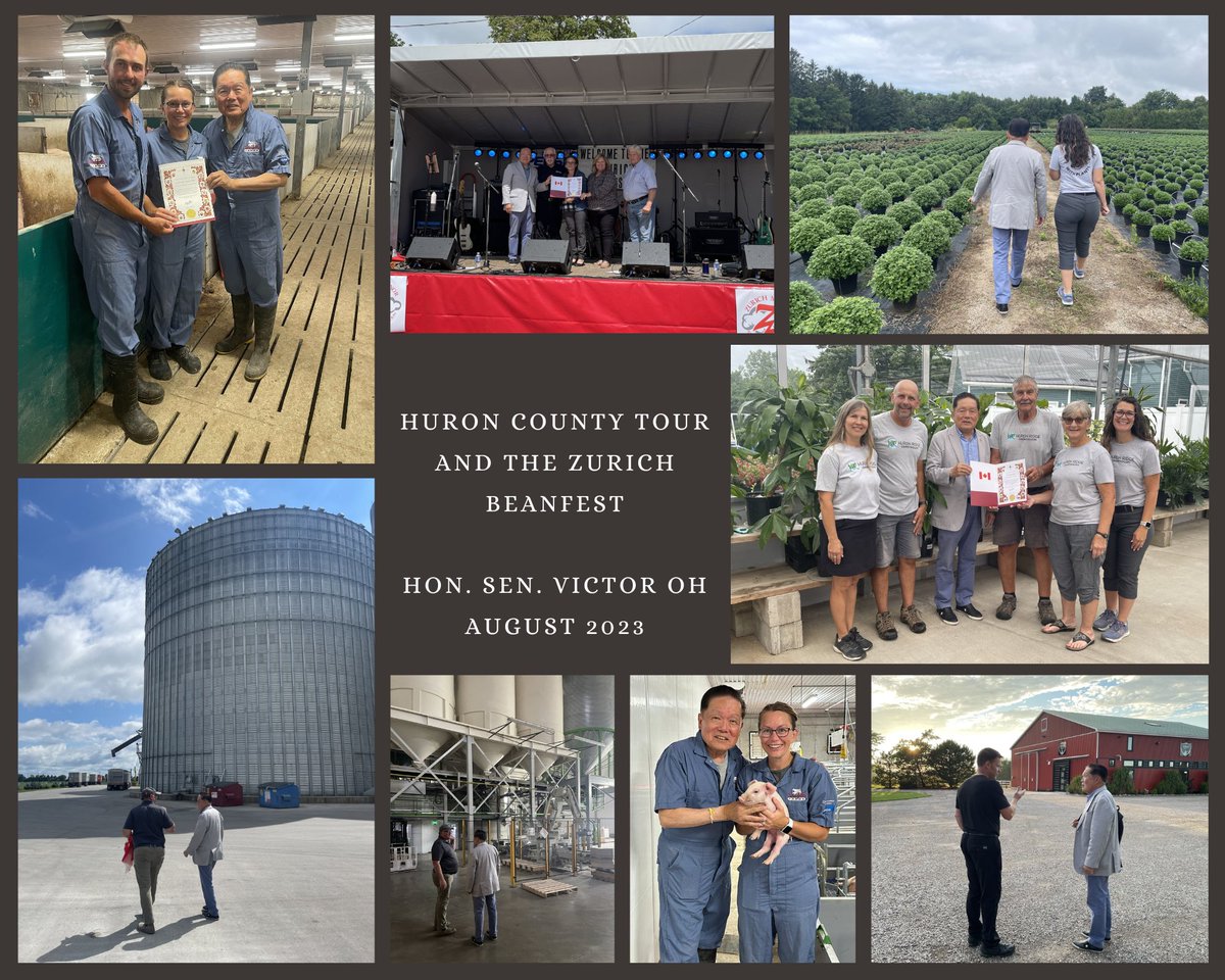 Celebrating my 10th year on <a href="/SenateCA/">Senate of Canada</a> #AGFO with farm tours seemed fitting! Thank you to <a href="/HessenlandInn/">Hessenland Inn</a>, <a href="/TJKlopp/">TJ Klopp</a>, <a href="/HuronRidgeAcres/">Huron Ridge Greenhouses</a>, @Mike_OEL for showing me the beauty and bounty of Huron County! Our local farmers will continue to be my focus in the Senate! #OntAg #CdnAg