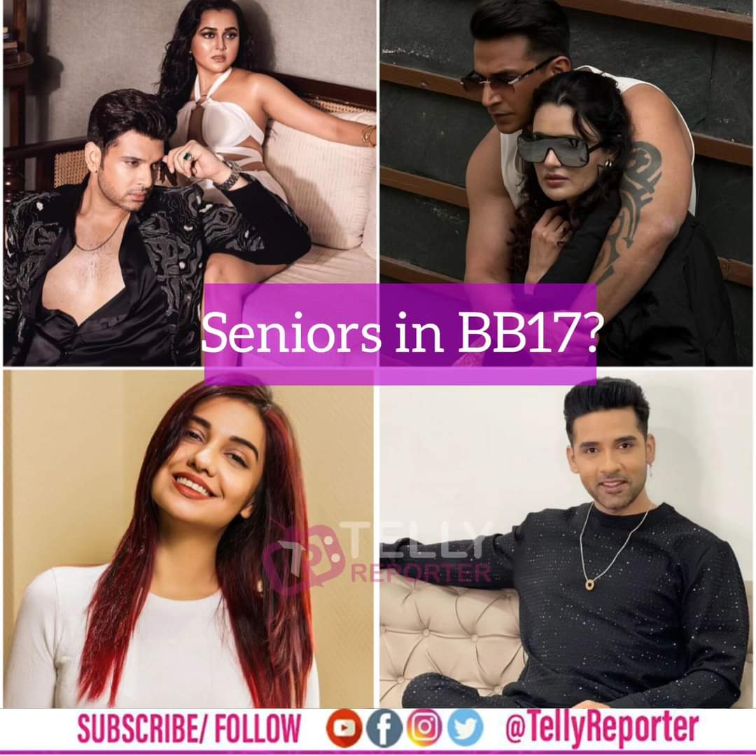 UPSC_MANTRA__'s tweet photo. As per reports,ex Bigg Boss couples
#princenarula
#yuvikachaudhary
#kkundrra
#tejasswiprakash
& Single #divyaagarwal & #puneesh might enter Bigg Boss 17 as seniors.
#princenarula #divyaagarwal #puneeshsharma #biggboss17 #Abhiya #Abhisha #AbhishekMalhan𓃵 #ElvishYadav𓃵 https://t.co/9d7JGr6KKE