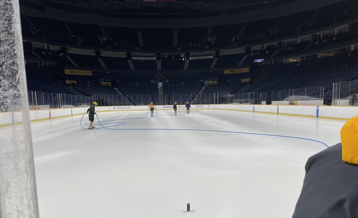 It’s ice installation day. The hockey season — and more importantly — hoodie weather isn’t too far away