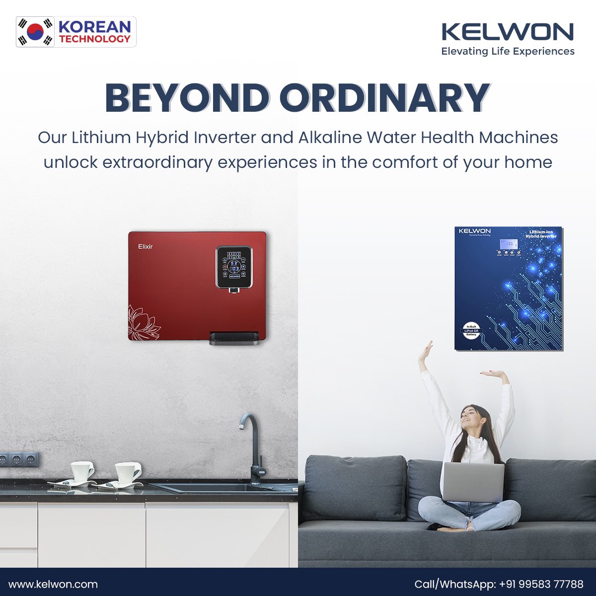 KelwonIndia's tweet image. Step into the Extraordinary: Kelwon's Water Health Machine and Lithium Battery Inverter redefine the ordinary, bringing remarkable value to your life. Elevate your wellness and energy game with innovations that go beyond the norm. 

#kelwon #waterpurifiers #alkalinewater
