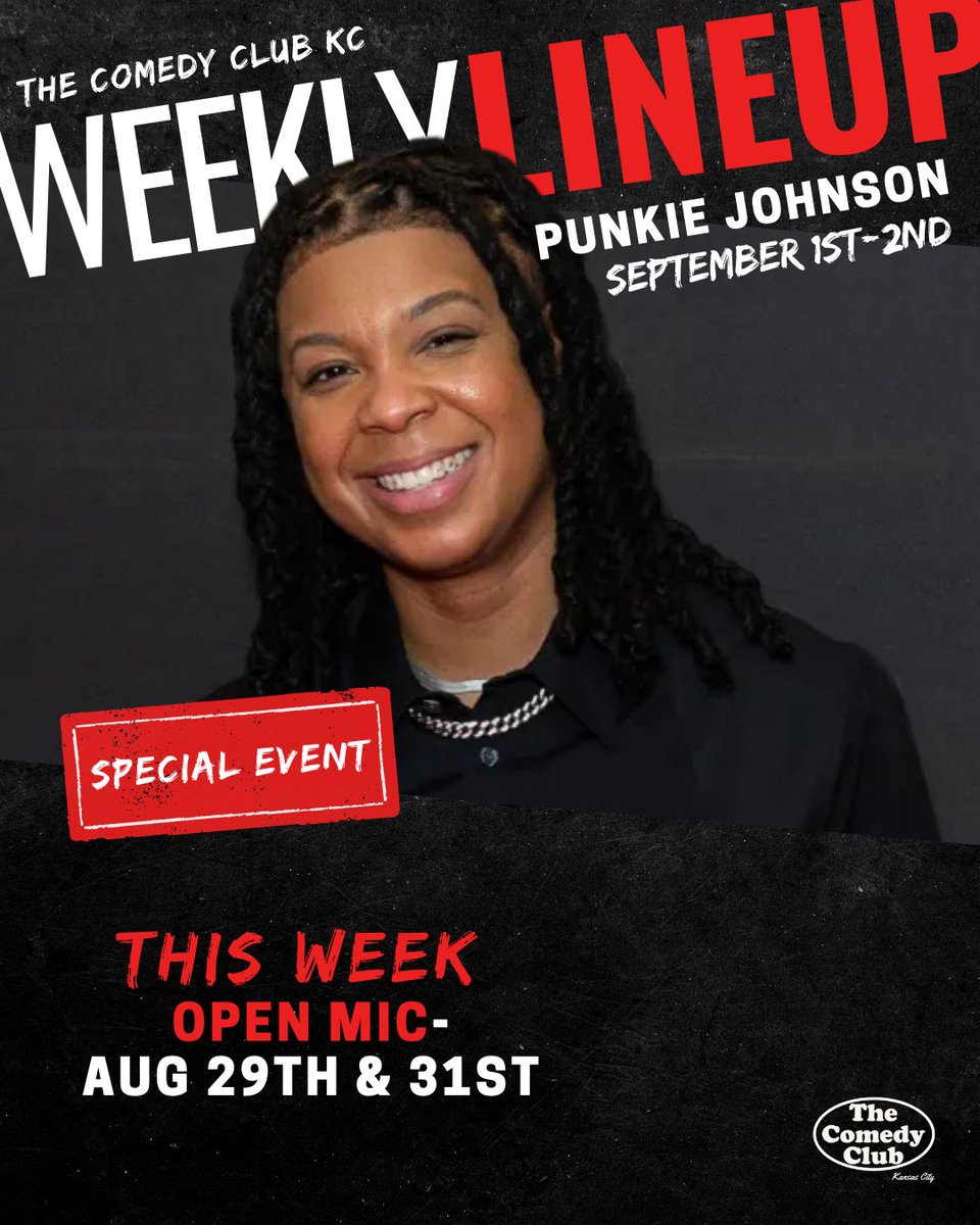 From SNL to Queer As Folk: @Punkiejohnson is in Kansas City THIS WEEK! 😂🎤 Don't miss out on seeing this amazing comic LIVE at the Comedy Club KC- get your tickets NOW: thecomedyclubkc.com/events/75120 #thecomedyclubkc #standupcomedy #comedyclub