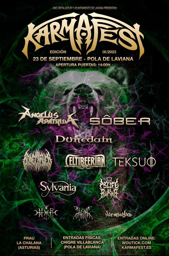 👹 KARMA FEST 2023 HERE WE GO 👹 

El próximo 23 de septiembre estaremos tocando en el Karma Fest, en Pola de Laviana, Asturias, junto a algunas de las bandas más grandes del país 🤟

Entradas: woutick.es/evento/25497/e…