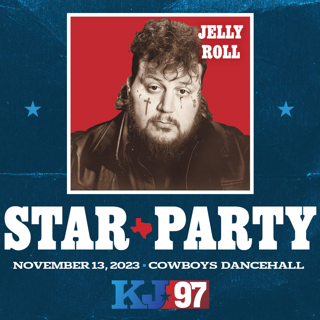 KJ97SanAntonio's tweet photo. 🚨STAR PARTY 2023 🚨 @JellyRoll615  IS COMING TO SAN ANTONIO!
Also, see @PlayBkPlay , @WarrenZeiders , #ChaseMatthew, @catieofferman , AND ONE ARTIST TO BE ANNOUNCED!
TICKETS GO ON-SALE FRIDAY AT 10AM 📷 https://t.co/U3nFxDxSOT 

#CountryMuisc #Texas #SanAntonio #JellyRoll https://t.co/J8SdulDKJs