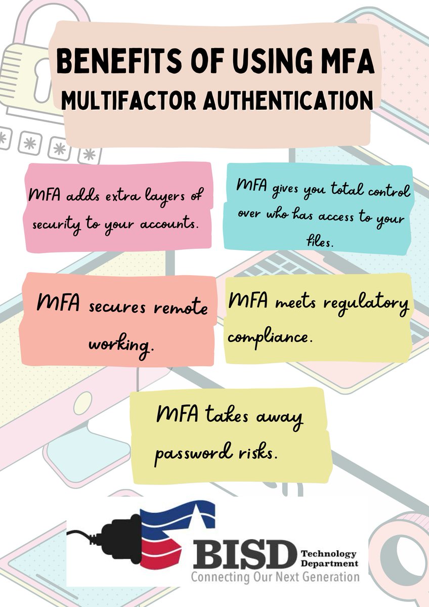 Wondering what are the benefits of using MFA? Read the flyer below to find out.