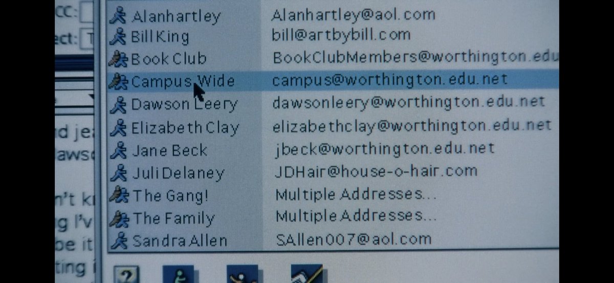 S6, E3 is out now and, for your reference, here is Joey’s email address book that drove Kathryn absolutely insane. DETAILS, PEOPLE #DawsonsCreek #podcast