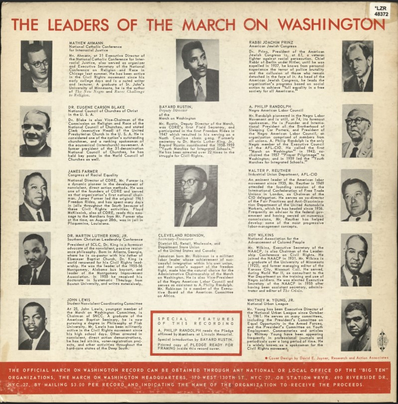 nyplmusic's tweet photo. 60 years ago today, the march on Washington for Jobs and Freedom occurred.  Produced by WRVR the FM station of @RiversideNYC (Riverside Church) is available for listening free of charge here at LPA.

*LZR 48372 https://t.co/TKVIrcU35C