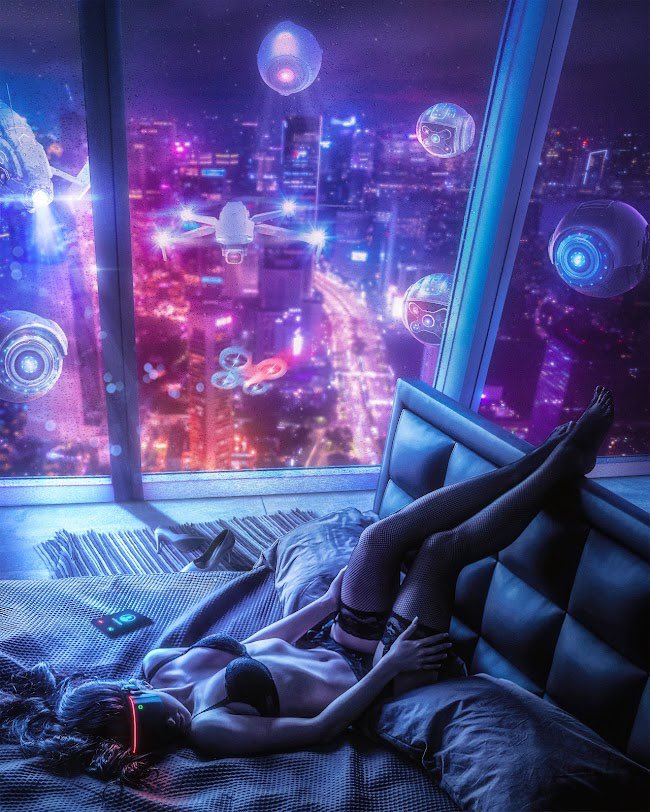 Cyber Dreams Cyberpunk Room: "META-MULTIVERSE" by <a href="/gio_roman87/">Gio' Roman</a>

..We will live in a set of structurally identical universes with two constants; Real and virtual, we just have to figure out which of the two constants is more spied..