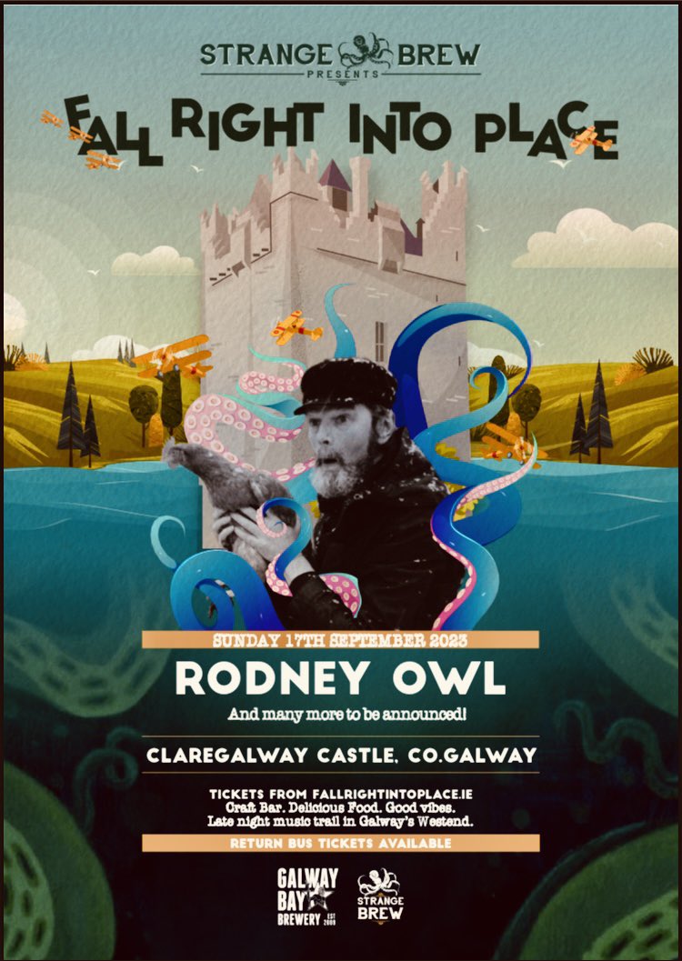 RodneyOwl's tweet photo. Delighted to be making an appearance at this years Fall Right Into Place festival at @ClaregalCastle 
l’ll be doing a solo show on Sunday
17th September. You can find tickets via #linkinbio
#moving #fallrightintoplace #rodneyowl #festival2023 #originalmusic https://t.co/brekiOHWm5